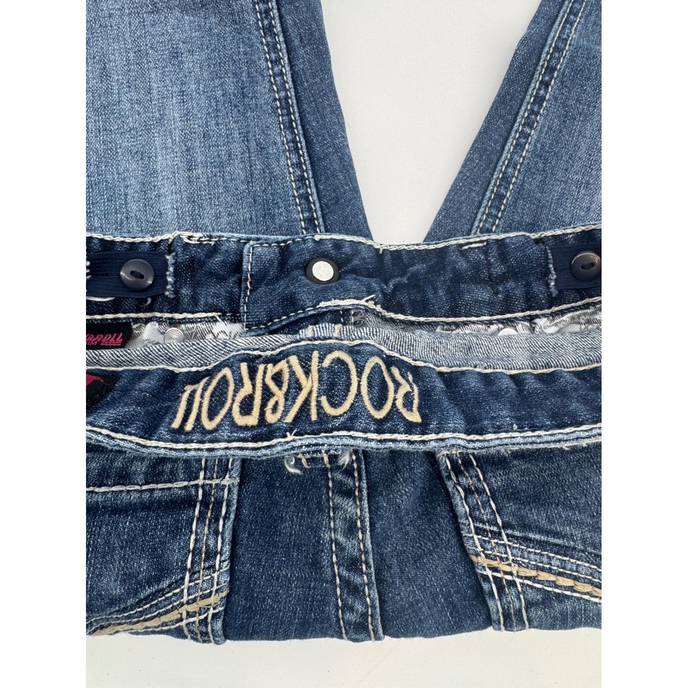 Rock and Roll Denim Girls Bootcut Jeans Dark Wash Adjustable Waist Size 10 - Picture 11 of 13